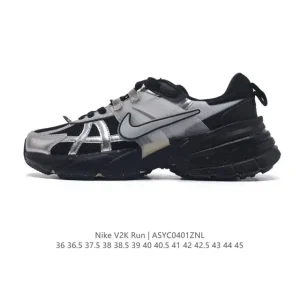 Nike V2K Run Retro Running Shoe - White/Metallic