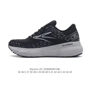 Brooks Glycerin 20 Nitrogen Cushioned Running Shoes for Men and Women