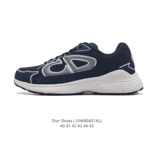 Dior Men's Low-Top Retro Lifestyle Sneakers - Thick Sole Old School Running Shoes