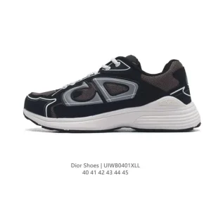Dior Men's Low-Top Retro Vintage Sneakers - Thick Sole Dad Shoes