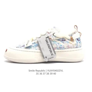 Smilerepublic Chunky Sole Smiling Canvas Shoes - Celebrity Endorsed Fashion Sneakers