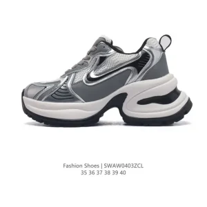 Balenciaga Paris Sneaker Silver Women's Thick Sole Spring 2024