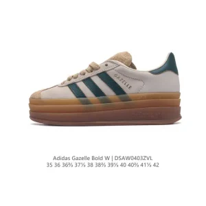 Adidas Gazelle Bold Women's Shoes Retro Thick Sole Sneakers