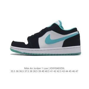 Jordan Air Jordan 1 Low Retro Leather Basketball Shoes