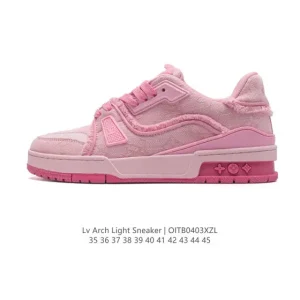 Louis Vuitton Trainer Sneaker Low Thick Sole Fashion Casual Shoes