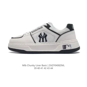 MLB Chunky Liner Vintage Leather Streetwear Sneakers