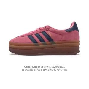 Adidas Gazelle Bold Women's Shoes - Retro Thick Sole Sneakers
