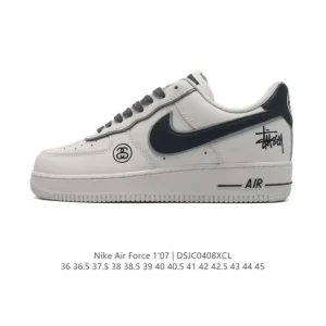 Nike Air Force 1 '07 Low White Leather Sneakers