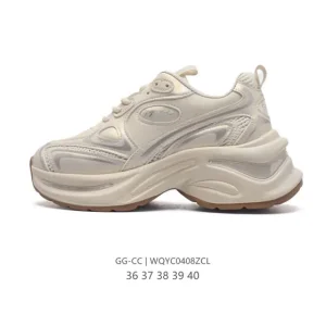 Gg Cc Women's Beige Classic Luxury Dad Sneakers Shoes