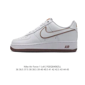 Nike Air Force 1 '07 Low White Leather Sneakers