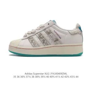 Adidas Originals Superstar Xlg Chunky Platform Low Top Sneakers