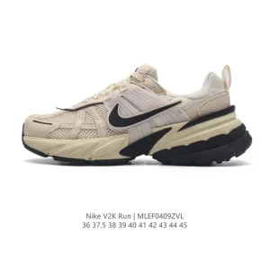 Nike V2K Run Retro Running Shoes - White/Metallic