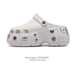 Balenciaga Men's & Women's Platform Chunky Sandals with Metal Studs