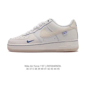Nike Air Force 1 '07 Low Fv0388 White Leather Sneakers