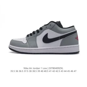Jordan Air Jordan 1 Low Retro Leather Basketball Shoes
