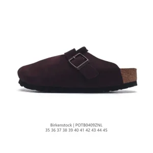 Birkenstock Boston VL Suede Leather Cork Sole Shoes