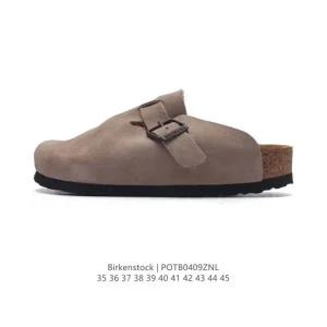 Birkenstock Boston Vl Suede Leather Clog with Cork Footbed