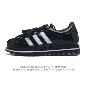 Clot x Adidas Superstar Shark Teeth Tassel Tongue Shoes