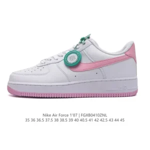 Nike Air Force 1 '07 Low White Leather Casual Sneakers