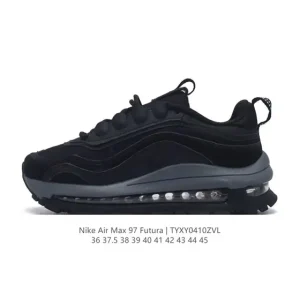 Nike Air Max 97 Futura Men's and Women's Running Shoes with Air Cushioning and Thick Sole