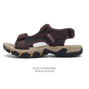 ECCO BIARRITZ Men's Sandals - Breathable, Lightweight, Adjustable Beach Shoes