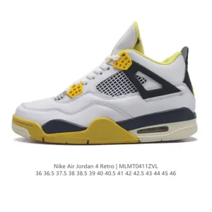 Jordan Air 4 Retro OG White Cement AQ9129-101 Men's Basketball Shoes