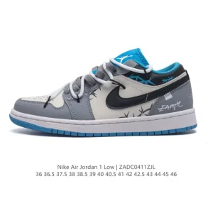 Air Jordan 1 Low 'White/Black' (553558-174) - Company Grade Replica