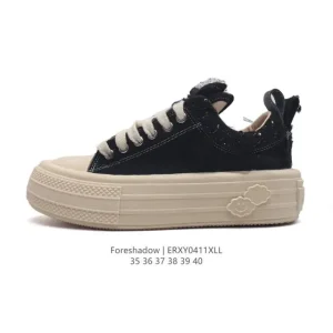 Foreshadow Chunky Platform Floral Canvas Sneakers - Zhao Lusi Style
