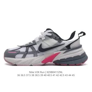Nike V2K Run Retro Running Shoes - White/Metallic