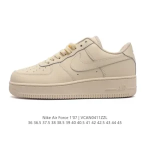 Nike Air Force 1 '07 Low White Leather Sneakers