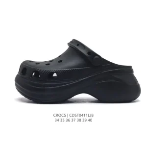 Crocs Women's Chunky Platform Sandals - Yami Style - Thick Sole Height Increase