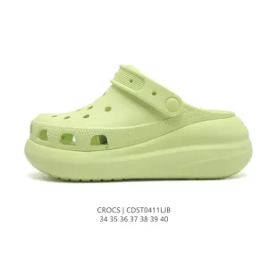 Crocs Women's Thick-Heel Beach Sandals - Yami Style
