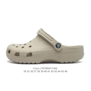 Crocs Women's Men's Unisex Thick Sole Platform Slide Sandals - Beach Clogs - Yami Style