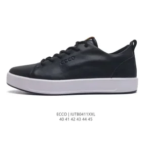 ECCO 2024 New Men's British Style Casual Shoes Premium Italian Leather