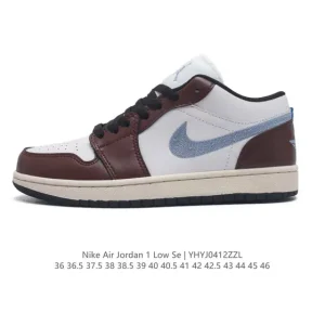 Jordan Air 1 Low Retro Classic Leather Basketball Shoes
