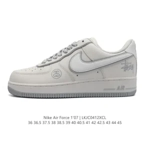 Nike Air Force 1 Low '07 White Leather Sneakers