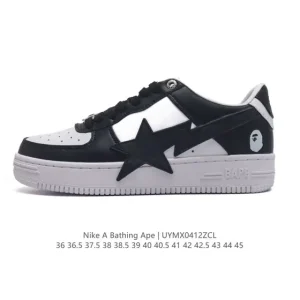 Bape x Nike Air Force 1 Sta Low Camo Sneakers
