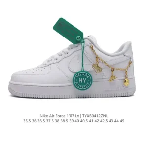 Nike Air Force 1 Low White Leather Sneakers