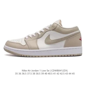 Jordan Air 1 Low Retro Leather Basketball Shoes