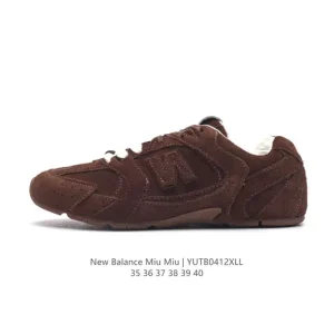 Miu Miu x New Balance 530 Sl Retro Suede Running Shoes Women Coffee
