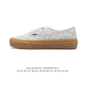 Vans Authentic Checkerboard Vulc Canvas Shoe