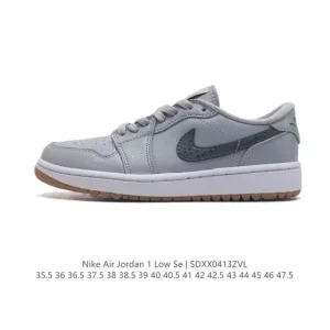 Jordan Air Jordan 1 Low Retro Leather Basketball Shoes
