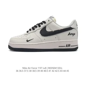 Nike Air Force 1 '07 Low White Leather Sneakers