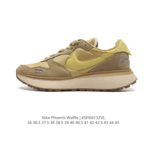 Nike Phoenix Waffle Vintage Running Shoes - Chunky Sole Platform Sneakers