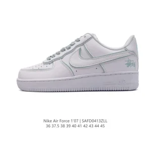 Nike Air Force 1 '07 Low White Leather Sneakers