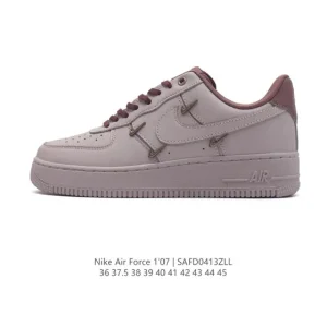 Nike Air Force 1 '07 Low White Leather Sneakers
