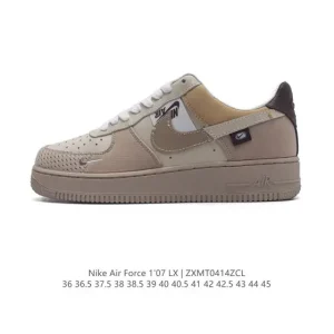 Nike Air Force 1 '07 Low White Leather Sneakers