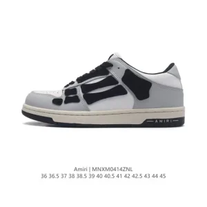 Amiri Skeleton Low-Top Sneakers - Bone Shoes - Unisex Casual Shoes