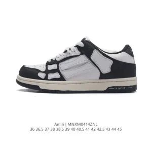 Amiri Skeleton Low-Top Sneakers - Bone Style Unisex Casual Shoes