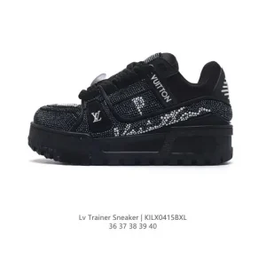 Louis Vuitton Trainer Sneaker Low Platform Shoes for Women